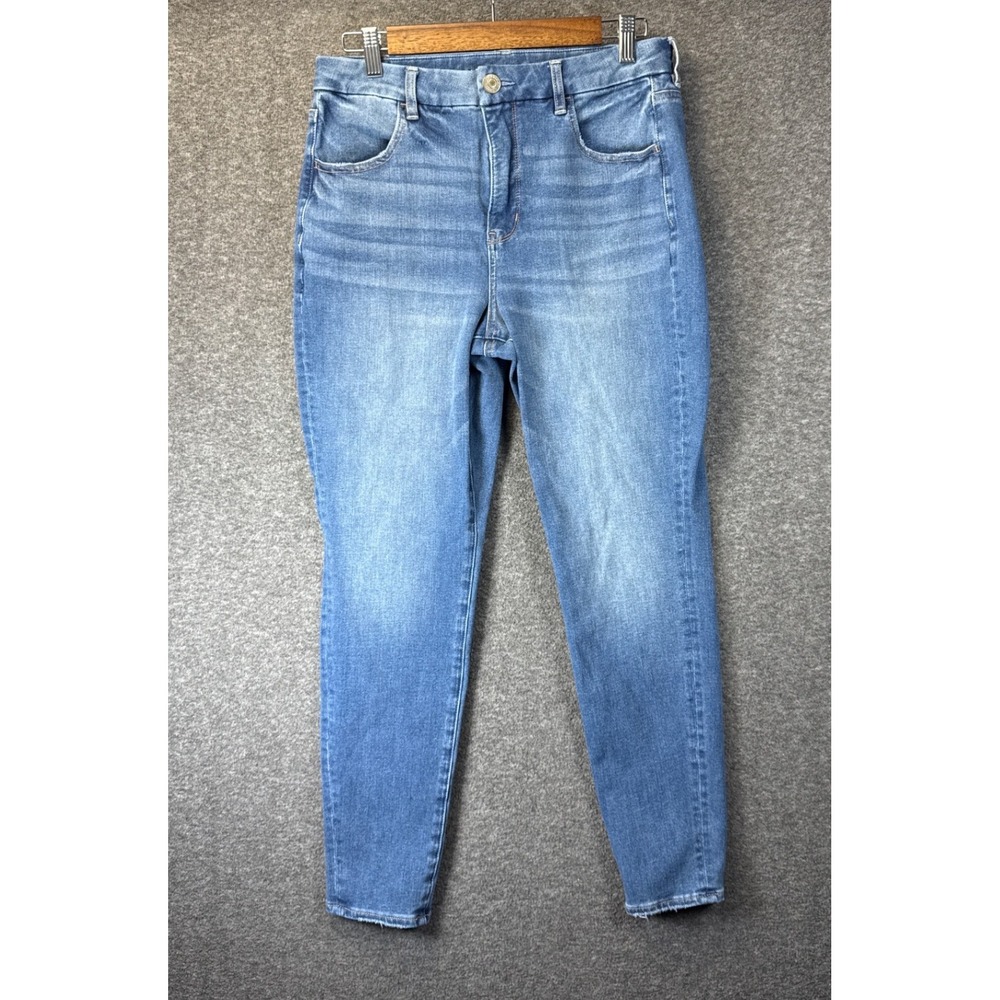 American Eagle Jegging Womens 12 Blue Curvy Hi-Rise Dream Jean Stretch Night Out